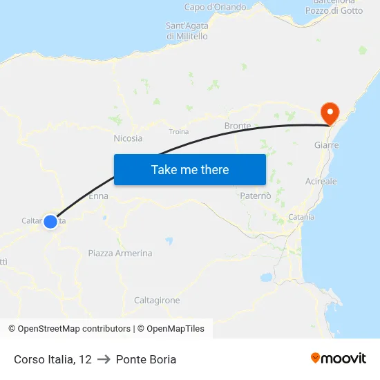 Corso Italia, 12 to Ponte Boria map