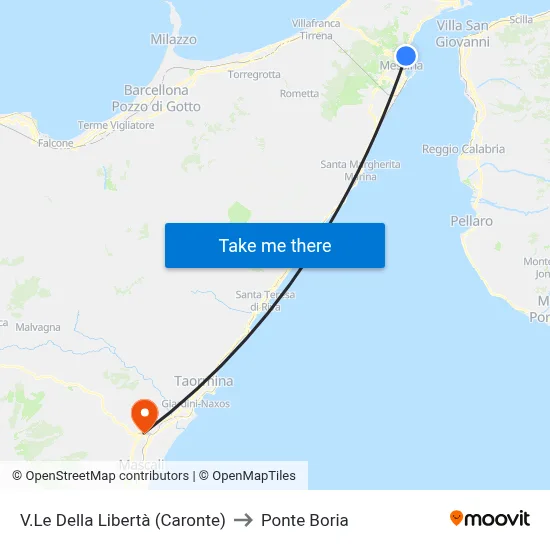 Liberty Avenue (Caronte) to Ponte Boria map