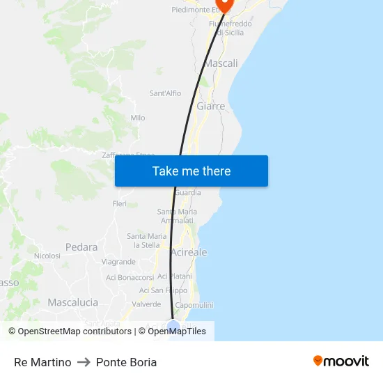 Re Martino to Ponte Boria map