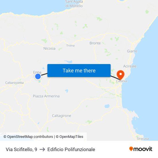 Via Scifitello, 9 to Edificio Polifunzionale map