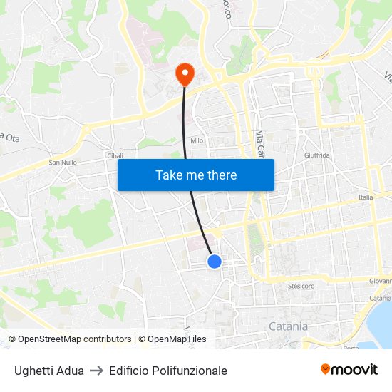 Ughetti Adua to Edificio Polifunzionale map