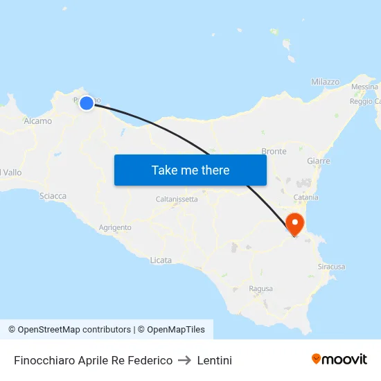 Finocchiaro Aprile King Frederick to Lentini map