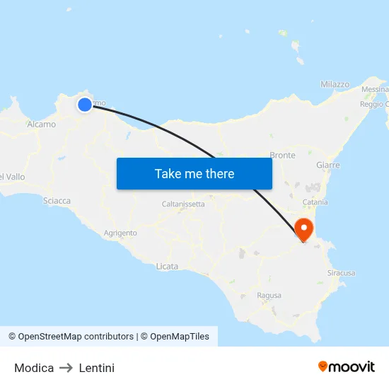 Modica to Lentini map