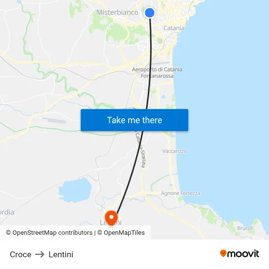 Cross to Lentini map