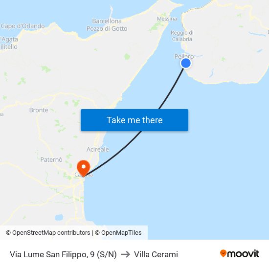 Via Lume San Filippo, 9 (S/N) to Villa Cerami map