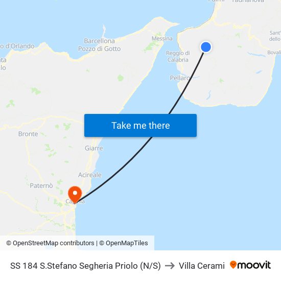 SS 184  S.Stefano Segheria Priolo (N/S) to Villa Cerami map