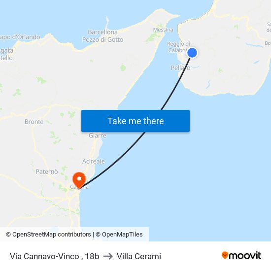 Via Cannavo-Vinco , 18b to Villa Cerami map