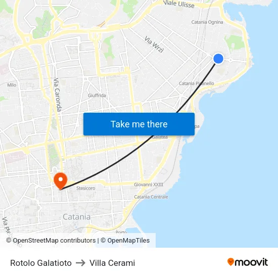 Rotolo Galatioto to Villa Cerami map