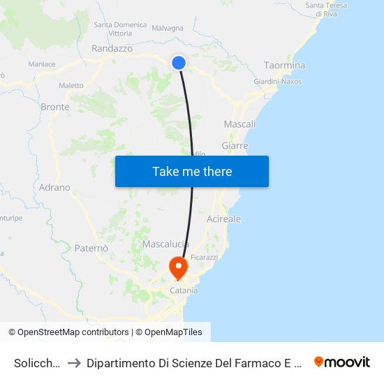 Solicchiata to Dipartimento Di Scienze Del Farmaco E Della Salute map