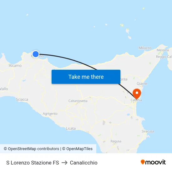 San Lorenzo Railway Station to Canalicchio map