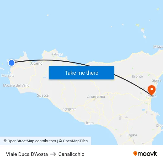 Duke of Aosta Avenue to Canalicchio map