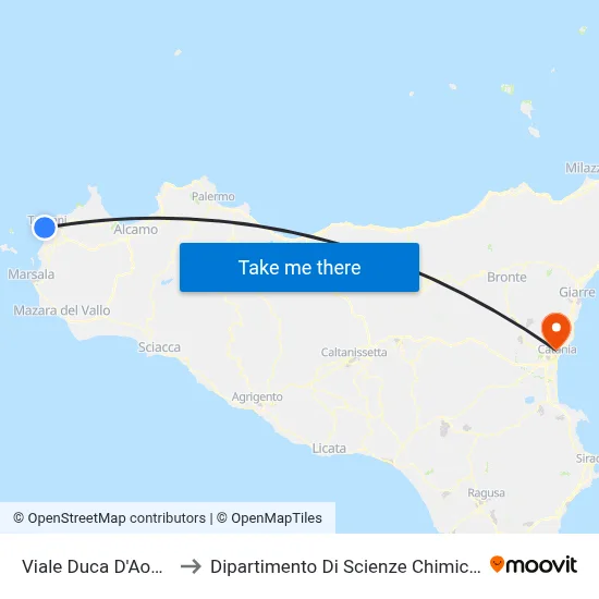 Duke of Aosta Avenue to Department of Chemical Sciences map
