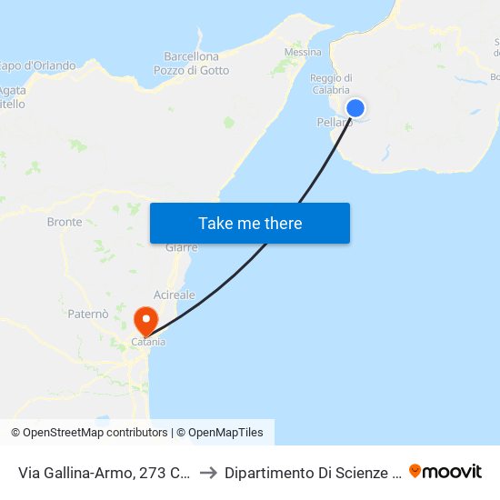 Via Gallina-Armo, 273  Cava (S/N) to Dipartimento Di Scienze Chimiche map