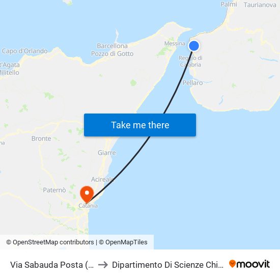 Via Sabauda  Posta (S/N) to Dipartimento Di Scienze Chimiche map