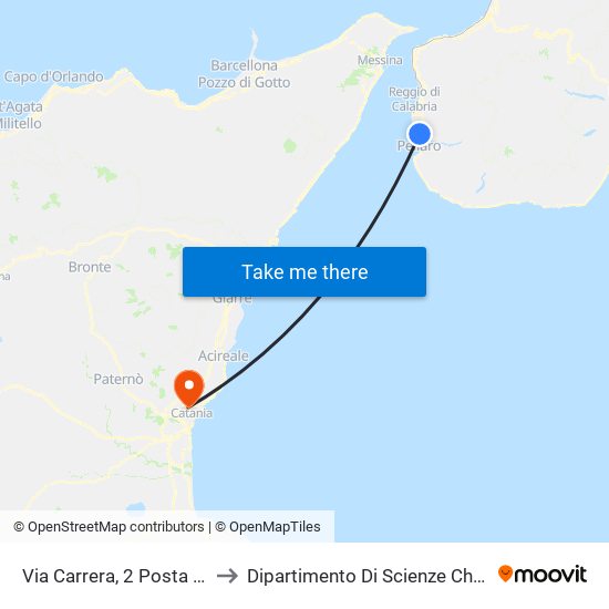 Via Carrera, 2  Posta  (S/N) to Dipartimento Di Scienze Chimiche map