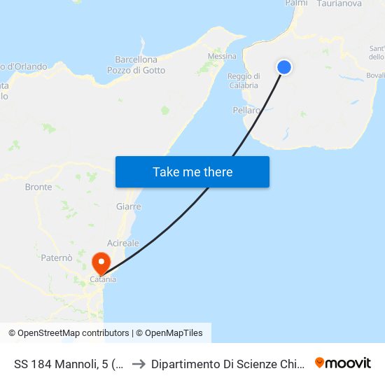 SS 184  Mannoli, 5 (N/S) to Dipartimento Di Scienze Chimiche map