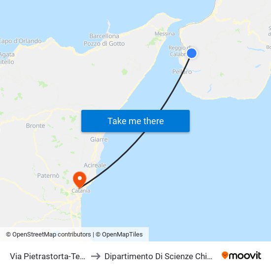 Via Pietrastorta-Terreti to Dipartimento Di Scienze Chimiche map