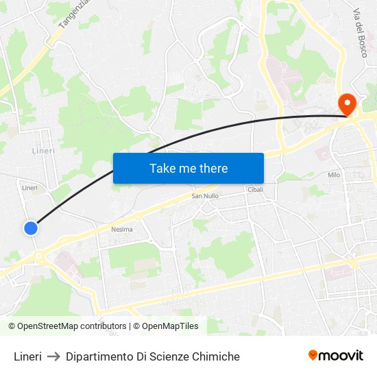 Lineri to Dipartimento Di Scienze Chimiche map