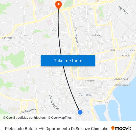 Plebiscito Bufalo to Dipartimento Di Scienze Chimiche map