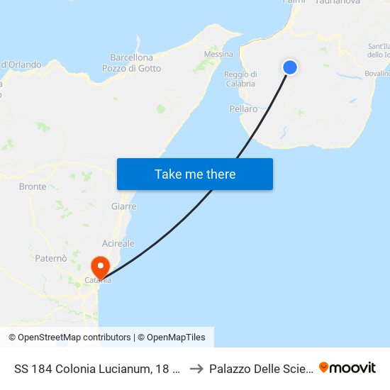 SS 184  Colonia Lucianum, 18 (N/S) to Palazzo Delle Scienze map