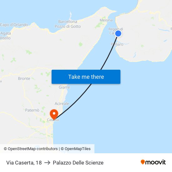 Via Caserta, 18 to Palazzo Delle Scienze map