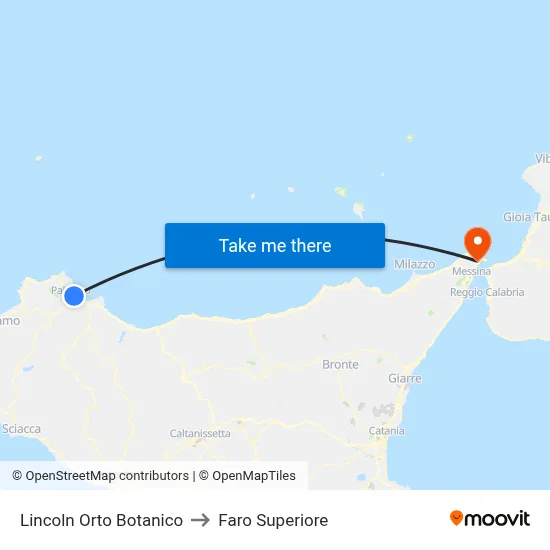Lincoln Botanical Garden to Upper Lighthouse map