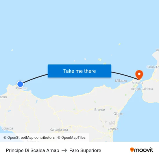 Principe Di Scalea Amap to Upper Lighthouse map