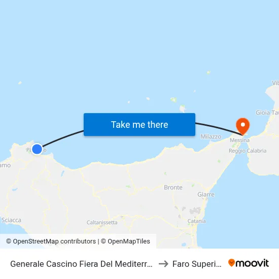General Cascino Mediterranean Fair to Upper Lighthouse map
