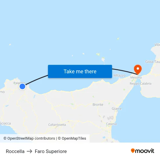 Roccella to Upper Lighthouse map