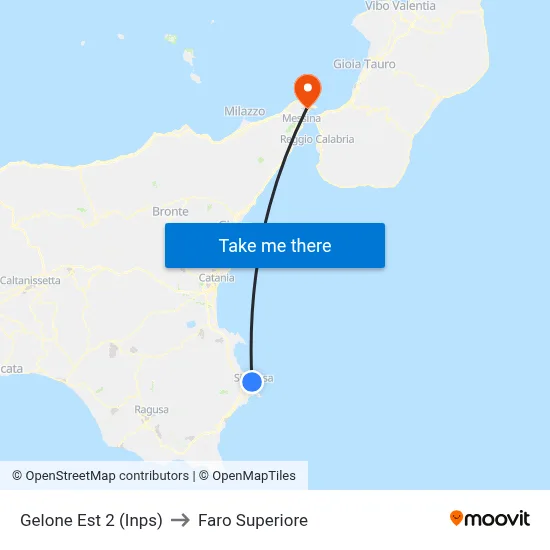 Gelone East 2 (INPS) to Upper Lighthouse map