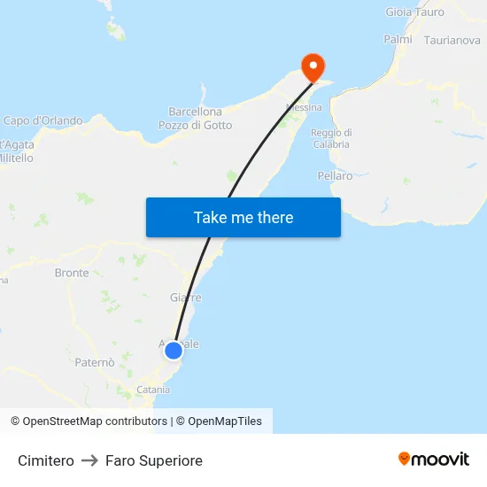 Cemetery to Upper Lighthouse map