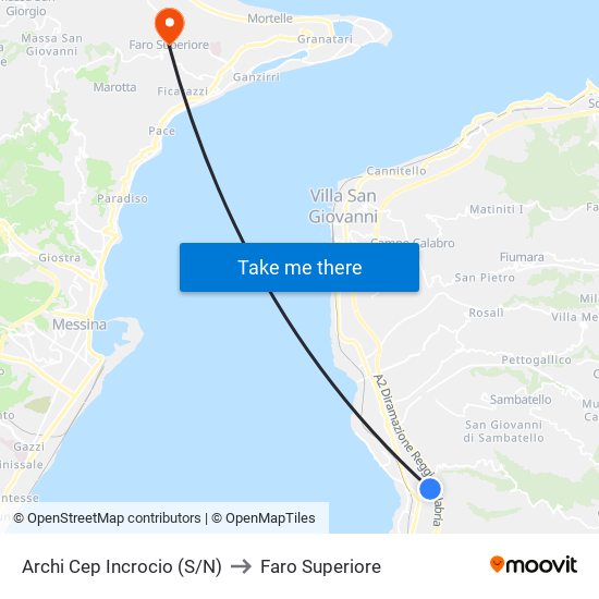 Archi Cep  Incrocio (S/N) to Faro Superiore map