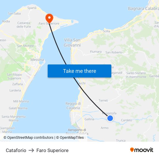 Cataforio to Faro Superiore map