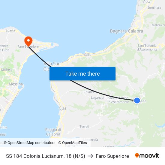 SS 184  Colonia Lucianum, 18 (N/S) to Faro Superiore map