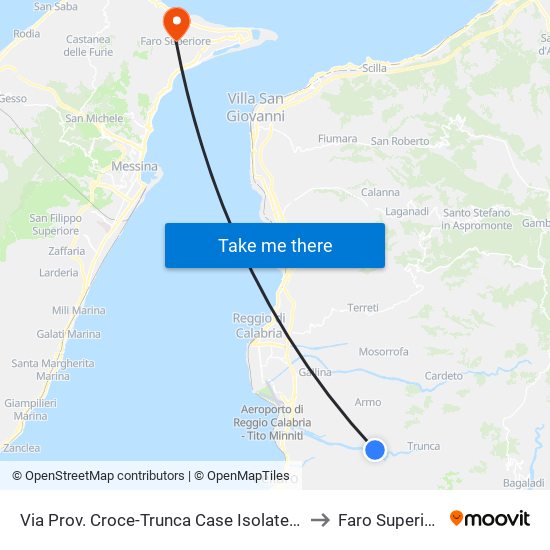 Via Prov. Croce-Trunca  Case Isolate N/S to Faro Superiore map