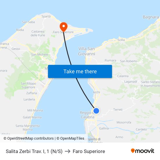 Salita Zerbi Trav. I, 1  (N/S) to Faro Superiore map
