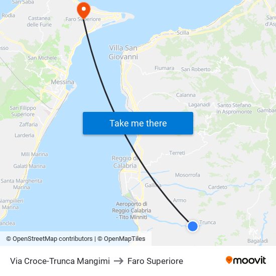 Via Croce-Trunca  Mangimi to Faro Superiore map