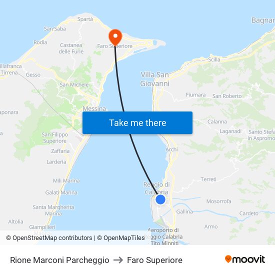Rione Marconi  Parcheggio to Faro Superiore map