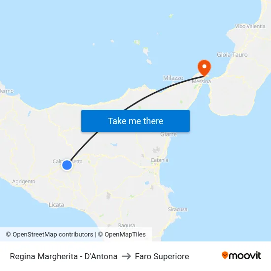 Regina Margherita - D'Antona to Upper Lighthouse map