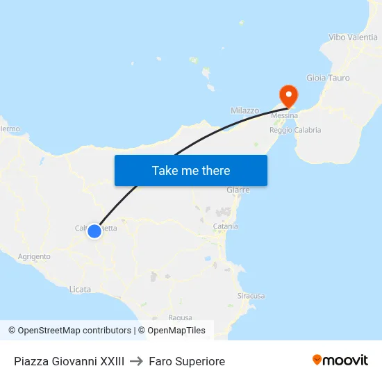Pope John XXIII Square to Upper Lighthouse map
