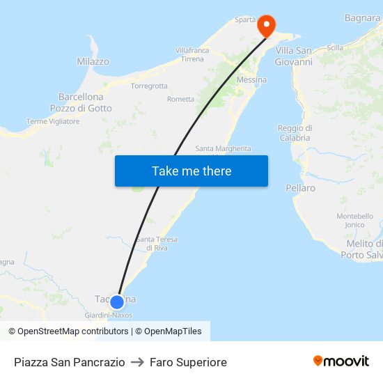 Piazza San Pancrazio to Faro Superiore map