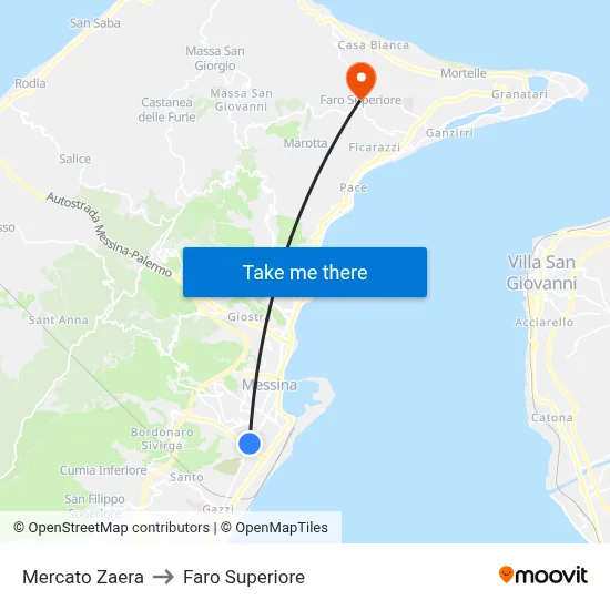 Zaera Market to Upper Lighthouse map