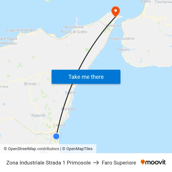 Industrial Zone Street 1 Primosole to Upper Lighthouse map