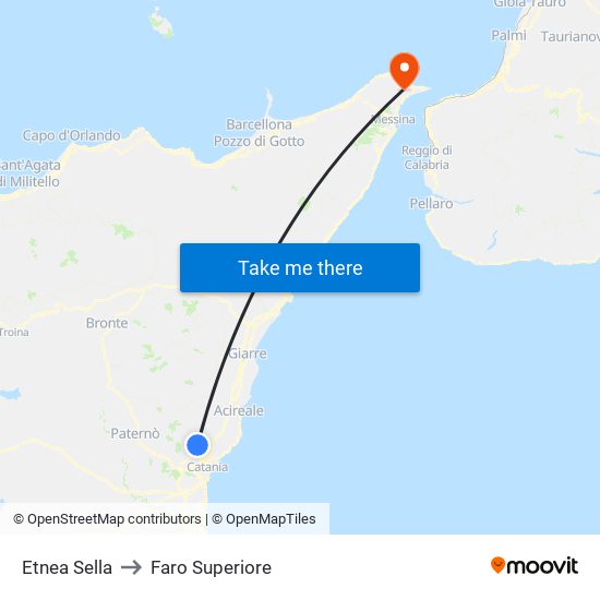 Etnea Sella to Faro Superiore map
