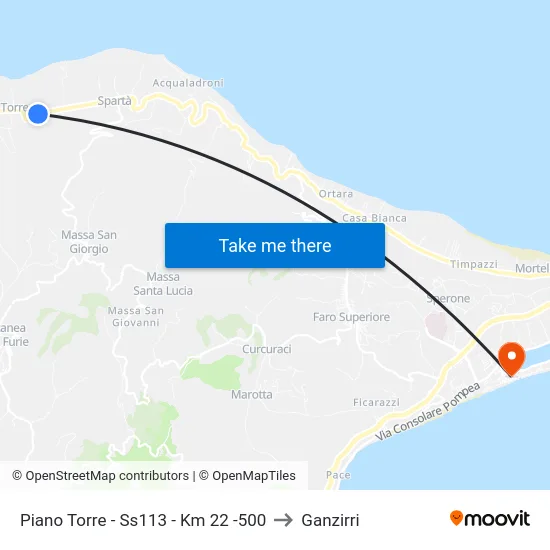 Piano Torre - Ss113 - Km 22 -500 to Ganzirri map