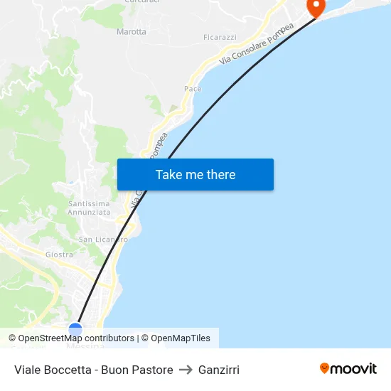 Boccetta Avenue - Good Shepherd to Ganzirri map