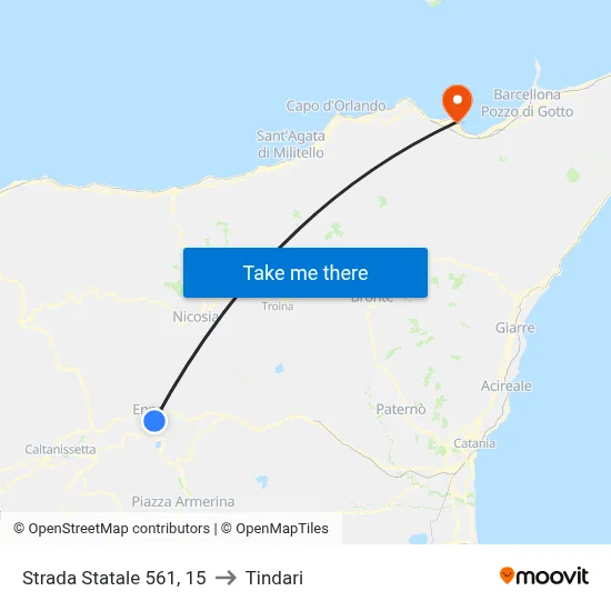 State Road 561, 15 to Tindari map