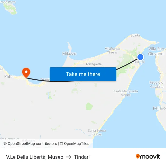 Liberty Avenue; Museum to Tindari map