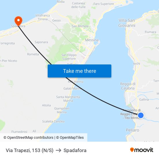 Via Trapezi, 153  (N/S) to Spadafora map