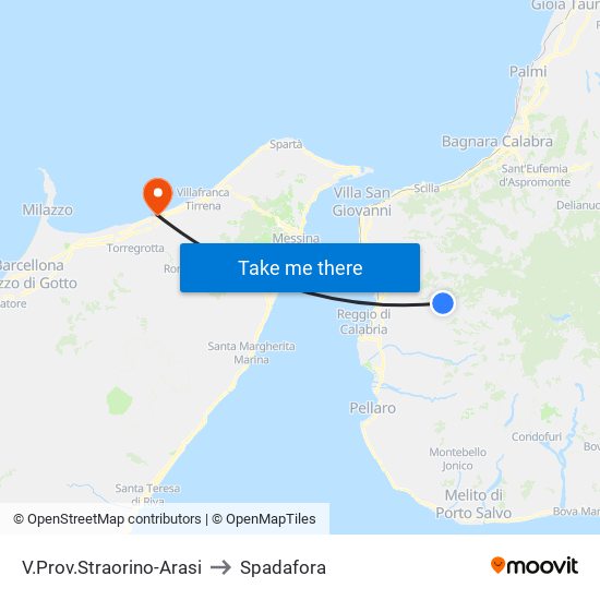 V.Prov.Straorino-Arasi to Spadafora map